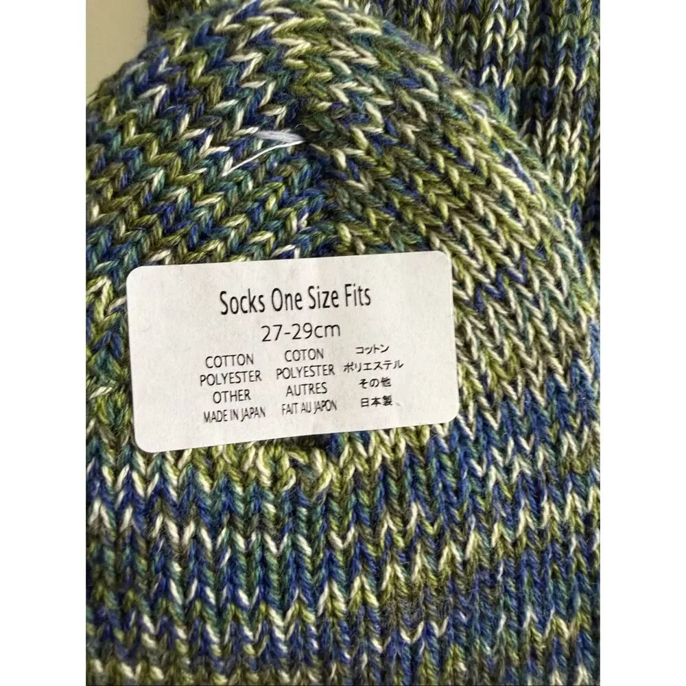 Anonymous ISM Socks Crew Made in Japan Cashmere Blend One Size Fits Most